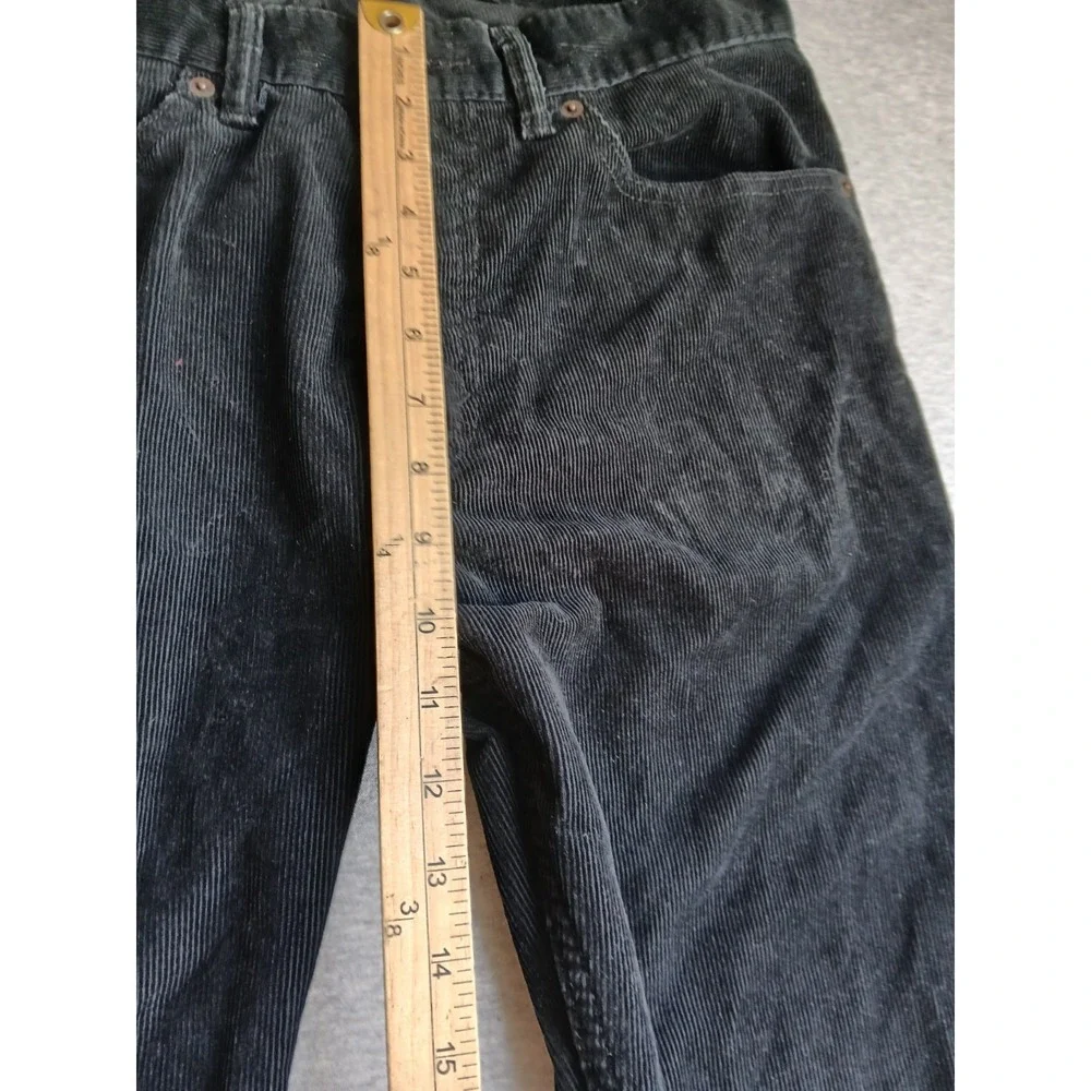Levis Corduroy Pants 32x32 505 Straight Leg Stretch Comfort Preppy Black